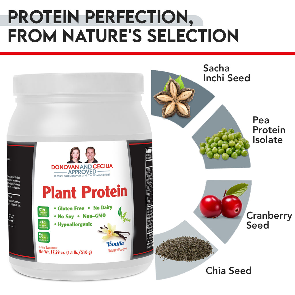 Plant Protein Powder (Vanilla) -Clean, Complete, Plant-Powered Fuel for Your Best Self