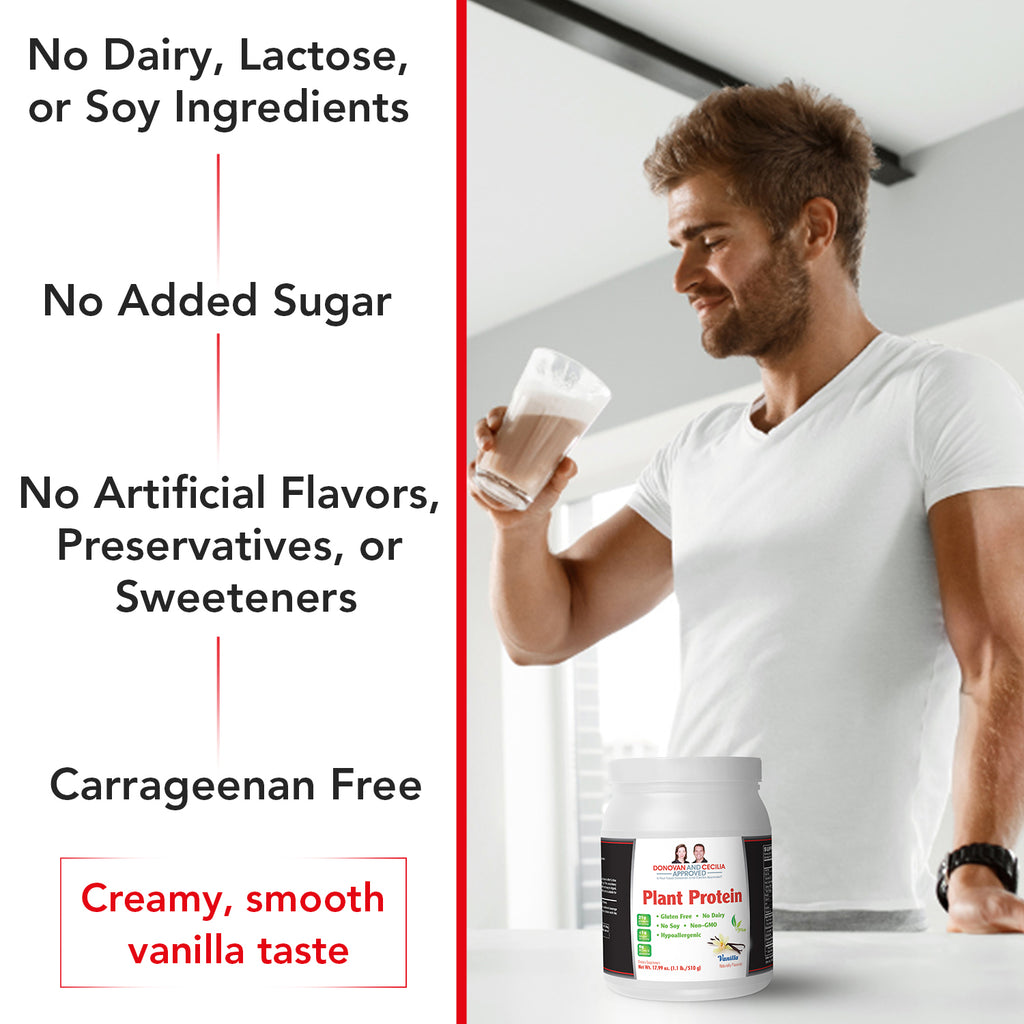 Plant Protein Powder (Vanilla) -Clean, Complete, Plant-Powered Fuel for Your Best Self