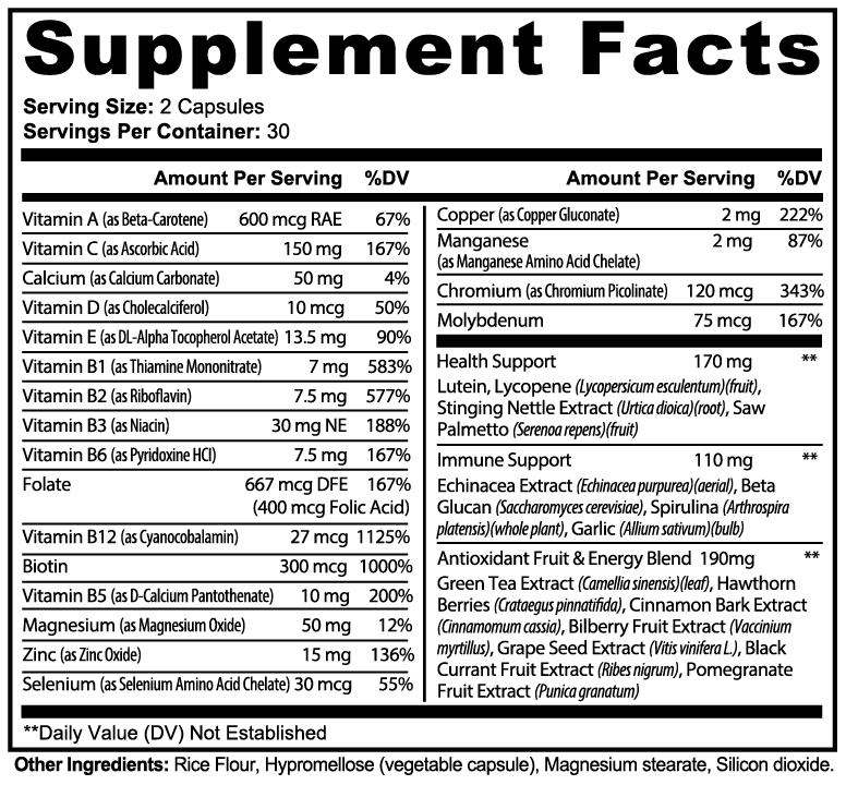 Complete Multivitamin 60 ct